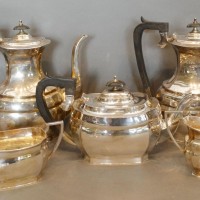 A Silver Five Piece Tea and Coffee Service  Hammer: £680