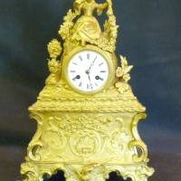              A 19th Century French Ormolu mantel clock Hammer: £440 
